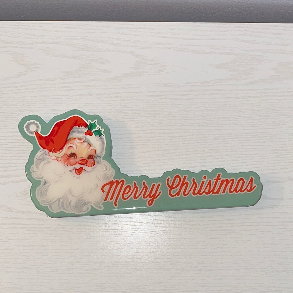 Vintage Santa Merry Christmas Sign *CALLOUT*